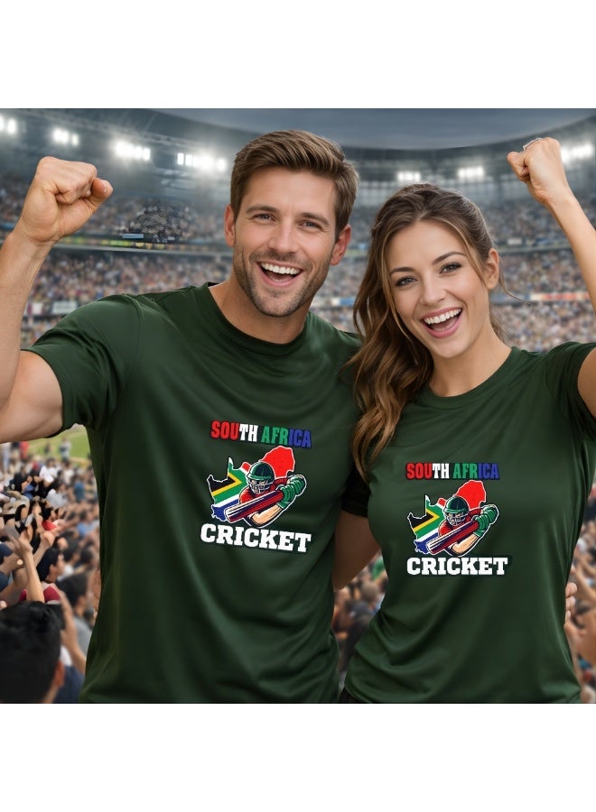 PRINTSHOP4ME South Africa Jersey T-Shirt For Adults-Unisex South Africa Printed Dry-Fit Sports Jersey T-Shirt-Ideal South Africa Jersey T-Shirt For Matches And Sports Enthusiasts - Image 5